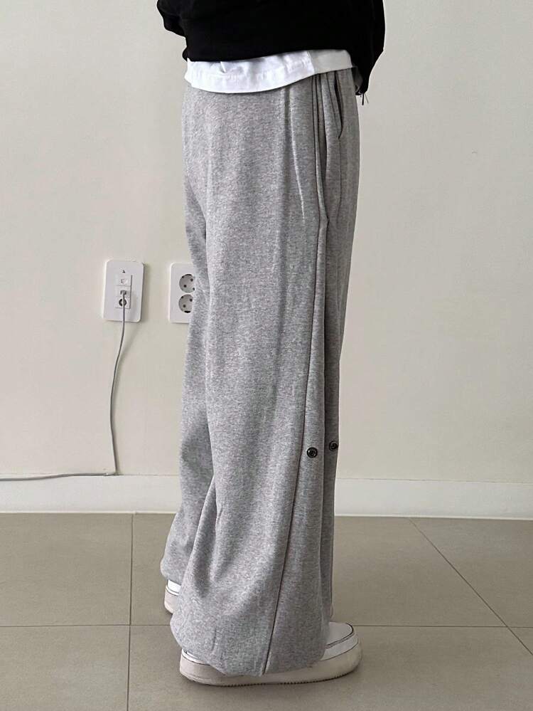 Elastic Waist Casual Sweatpants, Loose Drawstring Ankle-Length Pants Women Joggers