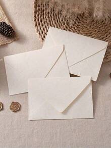 10 件/包高档商业信封、豪华婚礼请柬、名片、精美文具、礼品卡、VIP 邀请函，包括信头、信封和蜡封，圣诞节