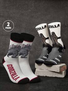 GODZILLAxKONG X SHEIN Herren Crew Socken
