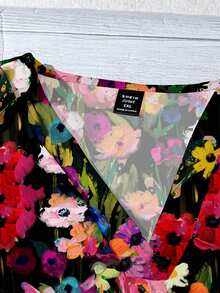 EMERY ROSE Plus Size Women's Casual Floral Print Retro Style Shirt, Suitable For Summer Floral Blouses For Women Chic Blouses For Women - Multicolor - View 4