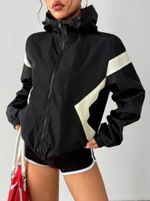 Exploreva Women Sports Jackets Winter Coats Winter Thermal Thick Warm Jackets, Winter Jacket Women's Casual & Outdoor Jacket Outdoor Hiking Jacket Women's Casual Jacket, Thermal Coats, Fall Winter Jacket, Thick Jacket KEEP WARM, Winter Coats Women Athleisure Jacket Black And Grey Jacket,Back To School