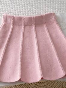 Souflis Souflis Conjunto de suéter cardigan de malha para bebês meninas