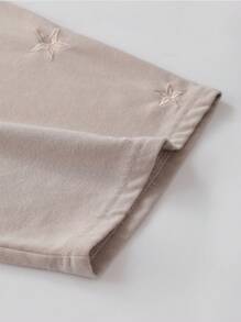 ROMWE MEN Street Life 男士休闲渐变刺绣骏马印花T恤，夏季 - 鏽棕色 - 查看 5