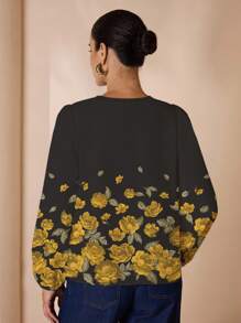 Glamance Whitebread Women's Casual Minimalist Blouse, Suitable For Autumn, Long Sleeve Shirt - Multicolor - View 2