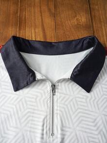 Manfinity VCAY Bộ 2 áo thun polo ngắn và quần short nam, trang phục thể thao thường ngày thời trang mùa hè - Nhiều màu - Xem 4