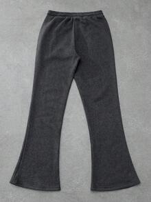 Manfinity EMRG 1pc Men's Loose Straight Wide-Leg Sweatpants, Fleece Fabric, Star Embroidery Pattern, Casual Daily Wear, Suitable For Autumn/Winter, Streetwear Style, Great Gift For Husband, Boyfriend, Friends Flare Sweatpants Fleece Sweatpants Men Flared Sweats Flocked Sweatpants Bootleg Sweatpants Grey Sweatpants Mens Flared Sweats Flared Sweatpants Men Flare Sweat Pants Classic Wear Best Style 1979 Sweatpants Pro Club Sweat Pants