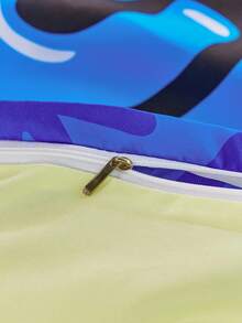 TEENAGE MUTANT NINJA TURTLES | SHEIN 3pc 3pcs Teenage Mutant Turtles Reversible Duvet Cover Set,Suitable For Single Bed/Double Bed/Queen Bed/King Bed, Dormitory/Home - Multicolor - View 6