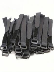 10/30/50 Reusable Cable Ties With Hook  Loop Fasteners  Nylon Cord Organizer For Wires, Cables, And Storage - Multicolor - View 6