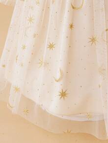 Glamorique Kids 年轻女孩花童伴娘服，婚礼，花童，派对表演，适合正式场合，舞台，钢琴表演 - 香檳色 - 查看 5