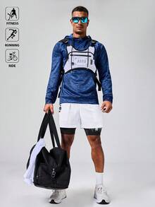 Acti Log 男士户外休闲连帽卫衣 男士运动服 健身服 训练卫衣 蓝色运动服 男士 - 彩色 - 查看 5