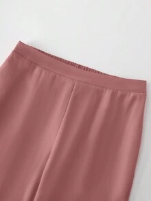 Elenzga Plus Size Women Elegant 3D Floral Decor Jacket & Pants Suit Fall Cloth For Women Autumn