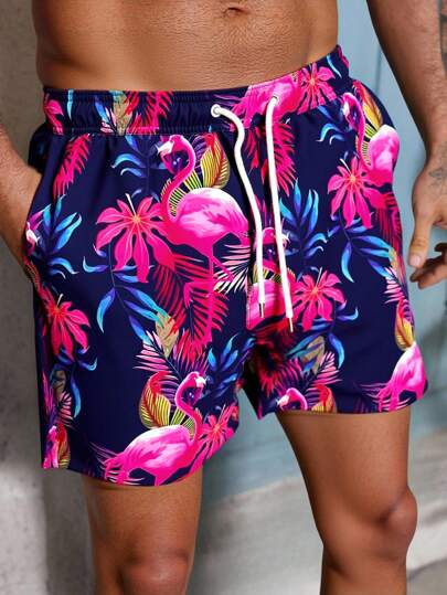 Surfspeed Short Black Animal Print Beach Shorts For Men With Bright Flamingo Pattern And Pockets Men Flamingo Swim Shorts Pink Swim Trunks Tropical Swim Trunks Men Men Floral Swim Trunks Pink Flamingo Swim Trunks Mens Flamingo Shorts Pink Men Swim Trunk Pink Flamingo Swim Shorts Pink Men Swim Trunks Men Flamingo Swim Trunks