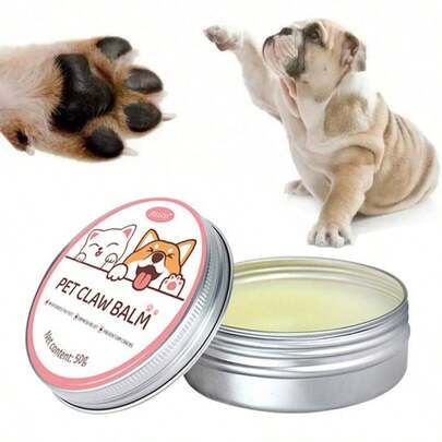 SHEIN 3 lọ kem dưỡng móng cho mèo 50g, kem bảo vệ móng chân cho mèo và chó, kem dưỡng ẩm bảo vệ mũi cho thú cưng, phụ kiện phục hồi vết nứt móng cho mèo.
