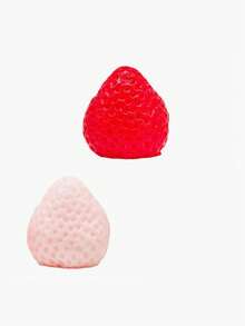 1pc Squishy Strawberry Tart Soft Silicone Squeeze - Stress Relief Sensory Toy For , Adults, Office And Party