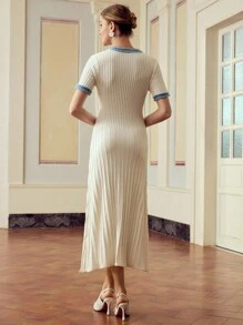 ZEYLAH Autumn/Winter Fragrant Wind Waist Cinched Long Dress