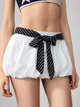 Grunge Punk قطعة واحدة وشاح رفيع طويل مخطط هندسي جودة عالية عتيق جذاب، إكسسوار عصري متعدد الاستخدامات للرقبة والشعر والحقيبة