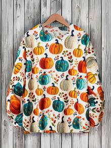 Linhara Suéteres de talla grande para Halloween - Multicolor - Ver 1
