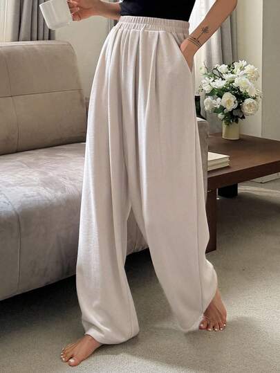 DAZY 女士纯色宽松家居裤，秋季睡衣