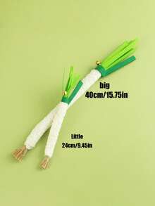 PETSIN 1 件木制猫薄荷玩具，葱、欧芹、胡萝卜猫玩具，仿真蔬菜耐咬自娱自乐，磨牙猫，宠物玩具