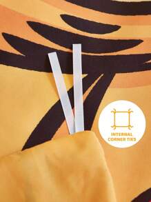 GARFIELD | SHEIN 3-teiliges Bettwäsche-Set mit Cartoon-Muster (Bettdeckenbezug + Kissenbezug), weiches und bequemes Material, passend für verschiedene Bettgrößen, süße Katzen- und Hunde-Muster