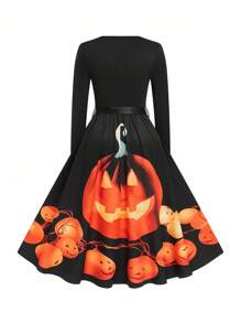 EMERY ROSE Halloween Plus Size Dresses Fall Cloth For Women - Black - View 2