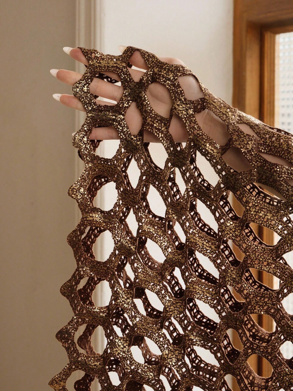 Women's High-End Elegant Exquisite Laser Cut Foil Skirt, Plus Size