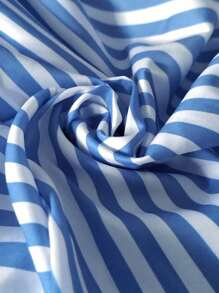 Manfinity Homme Men's Vertical Stripe Long Sleeve Shirt, Fall, Old Money Style