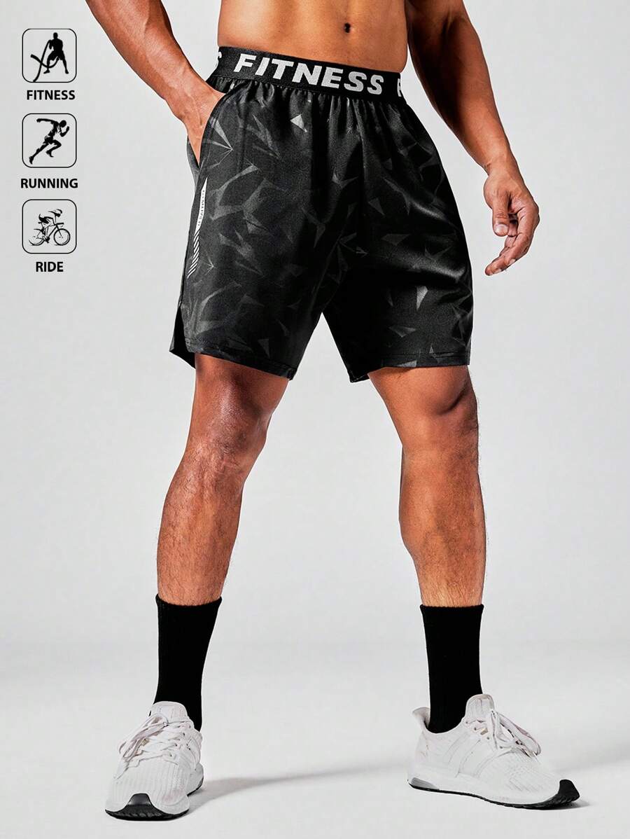 Acti Log Men's Black Breathable Sports Shorts With Pockets,7 Inch Workout Athletic Shorts For Active Fitness Training,Running,Ride And Casual Wear - Black - View 1