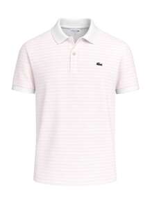 Lacoste Classic Fit Petit Pique Polo Shirt - White Lilac - View 4