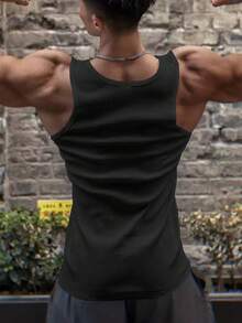 Manfinity Sport Corelite 3 件套男士纯色圆领休闲运动背心健身上衣背心套装基本款 T 恤篮球运动服男士连帽衫 - 彩色 - 查看 2