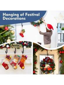 Over The Door Hooks, Door Hanger Hooks With Rubber To Prevent Scratches – Heavy Duty Organizer Hooks For Living Room, Bathroom, Bedroom, Kitchen – Hanging Clothes, Towels, Hats, Coats, Bags