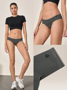 GLOWMODE 2条装轻薄透气吸汗低腰无痕隐形丁字裤日常运动内裤