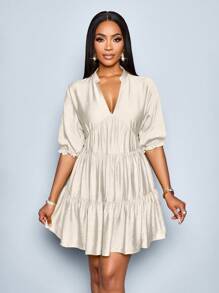 SOLERSUN 夏季服装 夏季服饰 演唱会服装 女士狂欢服装 节日度假服装 女士商务休闲沙滩装 女士度假服装 女士办公室服装 复古风 女士波西米亚风 - 杏色 - 查看 4