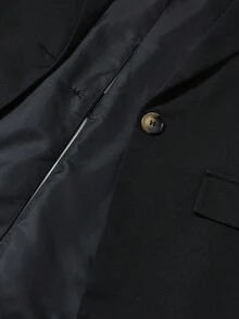 Écloséra 法式休闲百搭简约单扣宽松拼接条纹袖口西装外套，休闲夹克，商务休闲装，秋季/春季