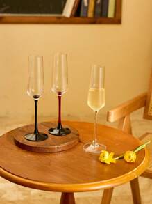 Cirelle 精美玻璃高脚香槟杯，时尚苏打水和鸡尾酒杯，葡萄酒杯，果汁和冷饮杯，节日礼物，纪念品 | 葡萄酒杯，葡萄酒杯，饮酒杯