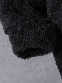 SHEIN Playful Pals 2pcs Baby Boys' Plush Warm Dinosaur Pattern Matching Casual Thick Jacket And Pants Set, Winter - Multicolor - View 6