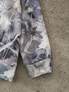 Discovery X SHEIN Women's Casual Everyday Leaf & Letter Graphic Street Hoodie