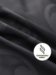 BATMAN X SHEIN 3pc Fashionable & Comfortable Soft Reversible Hero Character Bat Print Duvet Cover Set, For Home, Bedroom