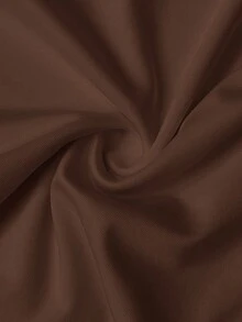Slaydiva Elegant Bodycon Deep V-Neck Ruffle Hem Dress - E - Brown - View 7