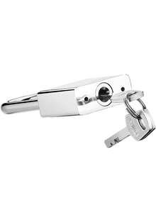 Heavy-Duty Metal Padlock - 4 Keys, Rustproof & Waterproof For Gates, Warehouses & Outdoor Use (Secure Durable Lock)