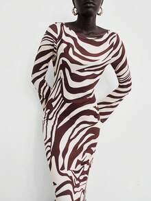 Lumivelle Halloween Women Long Dresses Fall Cloth For Women - Multicolor - View 2