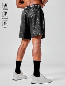 Acti Log Men's Black Breathable Sports Shorts With Pockets,7 Inch Workout Athletic Shorts For Active Fitness Training,Running,Ride And Casual Wear - Black - View 4