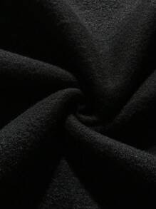 EMERY ROSE Plus Size Women's Slogan PERFECTLY ImperfectLetter Printed Round Neck Sweatshirt Fall Cloth For Women Winter Autumn - Black - View 3