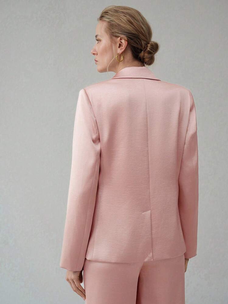 STRUCTURED SINGLE BUTTON BLAZER