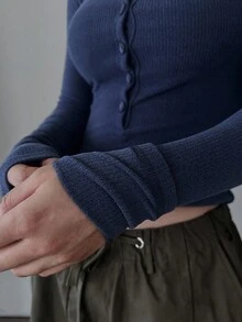 DAZY Women's Thermal Lined Long Sleeve Half-Zip Turtleneck T-Shirt,Fall Women Clothes