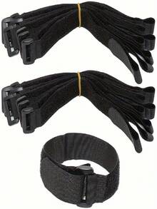 10/30/50 Reusable Cable Ties With Hook  Loop Fasteners  Nylon Cord Organizer For Wires, Cables, And Storage - Multicolor - View 3