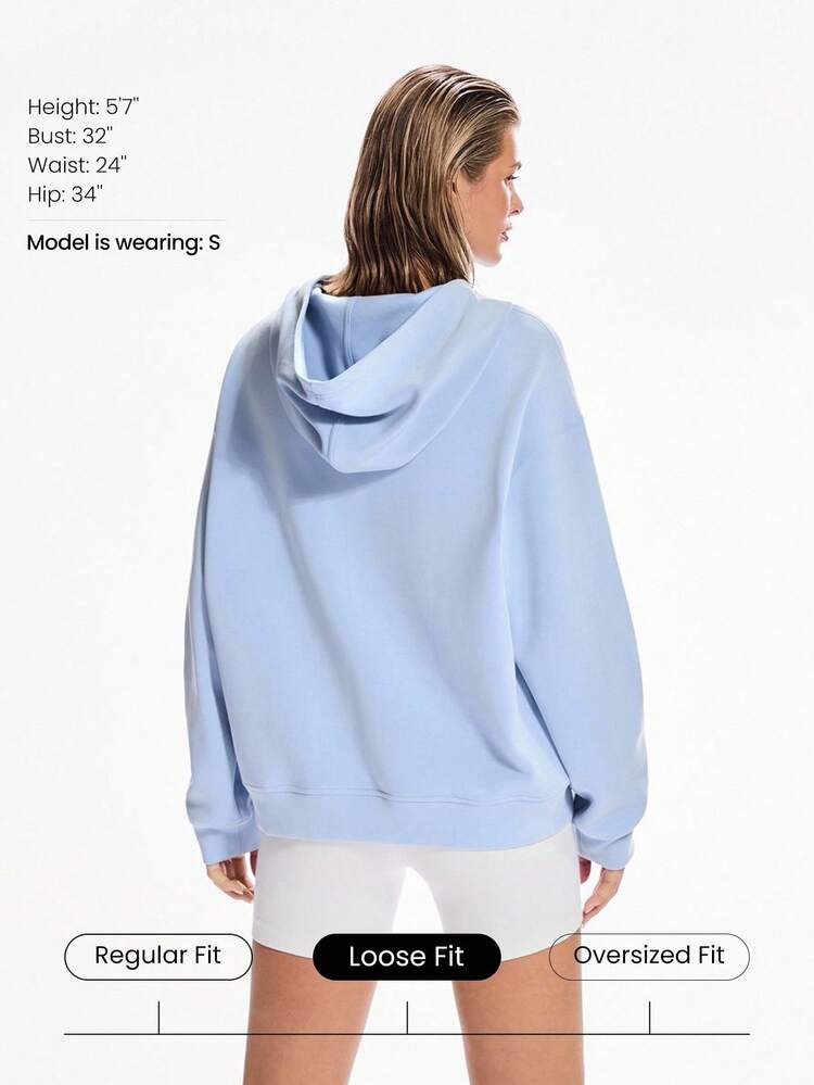 Modal ultra-weicher, warmer, glatter Loose Fit Kapuzenpullover für den täglichen Lässig Wear