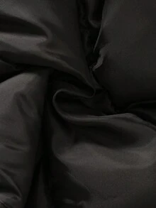 SHEIN Áo khoác vest không tay cổ đứng dày dễ thương đa năng cho bé từ 0-3 tuổi, màu đen, thường ngày, dễ thương, phù hợp cho cả bé trai và bé gái - màu đen - Xem 5