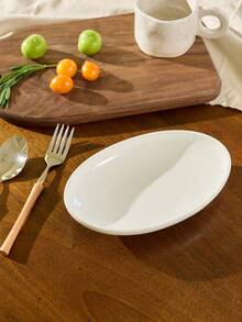 Cirelle Đĩa gốm sứ sâu hình bầu dục, Đĩa đựng cá trắng cao cấp, Đĩa đựng rau hình quả trứng thanh lịch, Đĩa đựng cơm, Đĩa đựng tráng miệng, Đĩa hấp, Bát đựng súp cho nhà bếp và bàn ăn | Bộ đồ ăn tối, Đĩa, Đĩa, Đĩa gốm, Đĩa trắng, Đĩa ăn tối - Nhiều màu - Xem 2