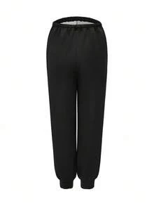 Modmama Pregnant Women's Fleece Applique Adjustable Waist & Cuff Sweatpants Adjustable Waist Sweatpants Winter Sweatpants Warm Sweatpants Thermal Lined Sweatpants Autumn/Winter - Multicolor - View 6